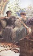 Alma-Tadema, Sir Lawrence Unwelcome Confidence (mk23) oil